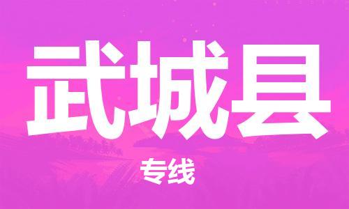 赵巷镇到武城县物流专线-赵巷镇至武城县货运专注运输多年